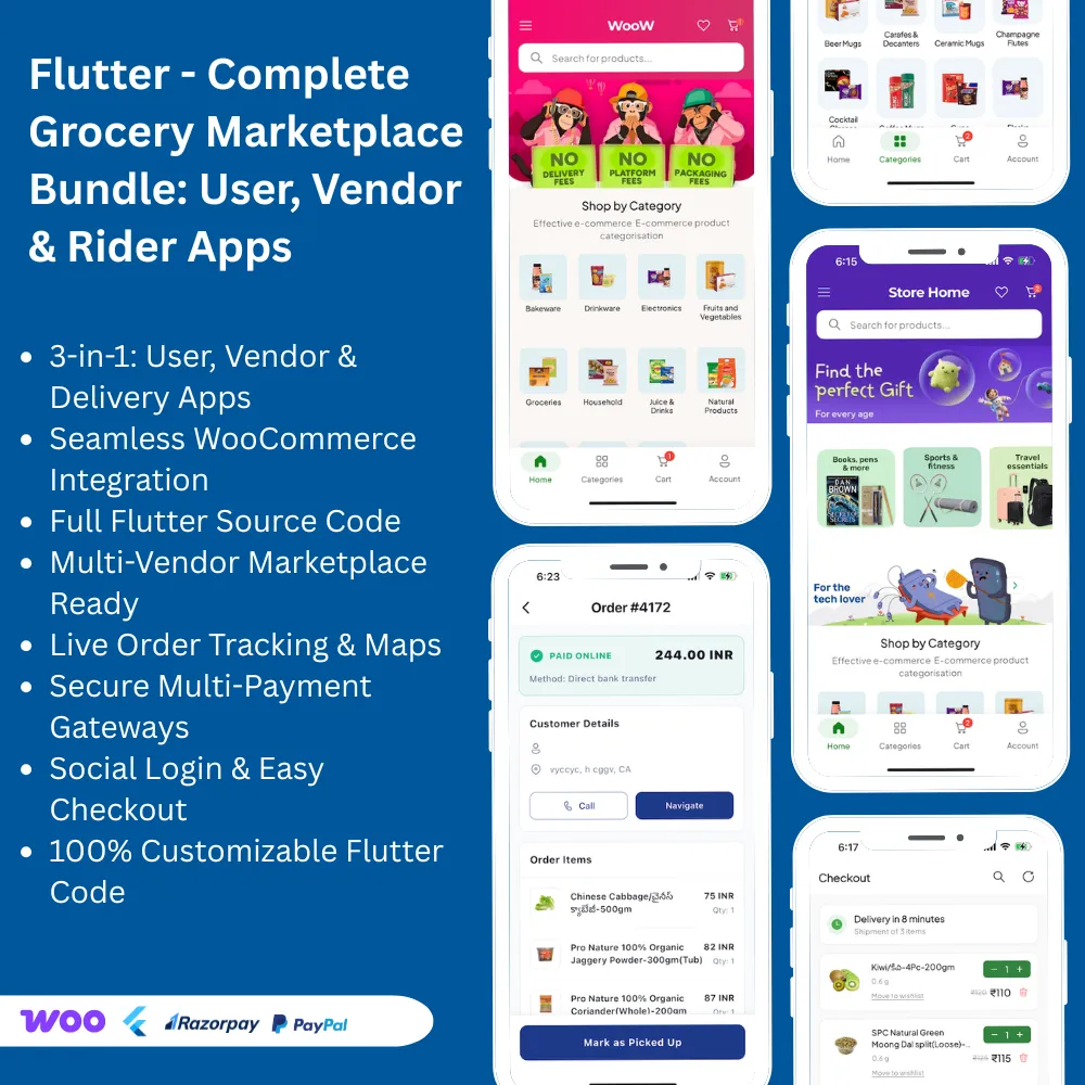 MultiVendor Store Manager App: Flutter Source Code + WordPress App Builder